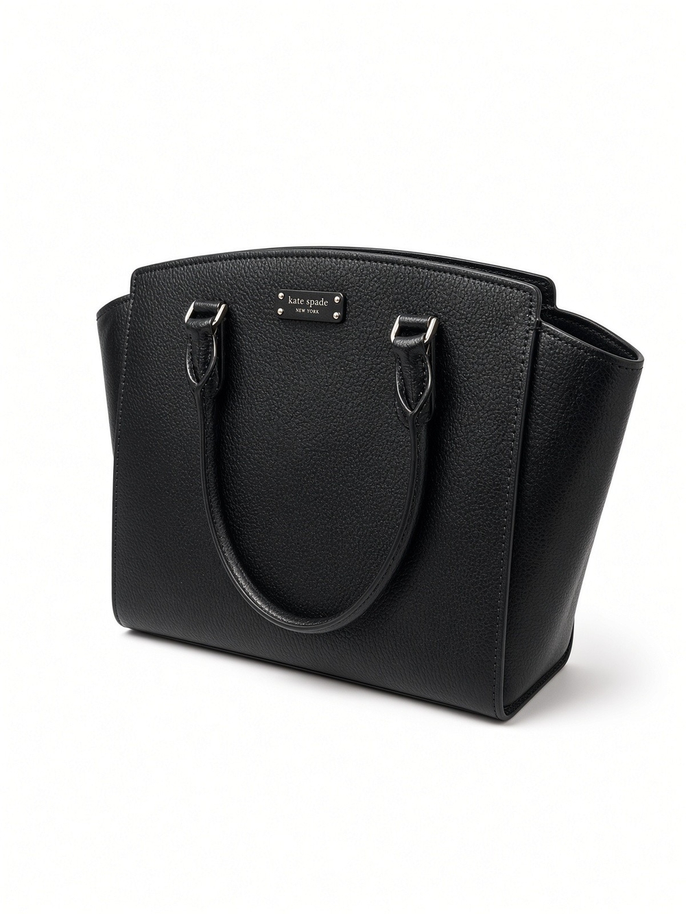 kate spade Black Pebbled Leather Satchel